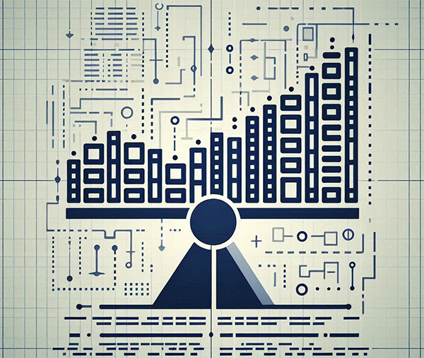 Graphic describing urban development balance